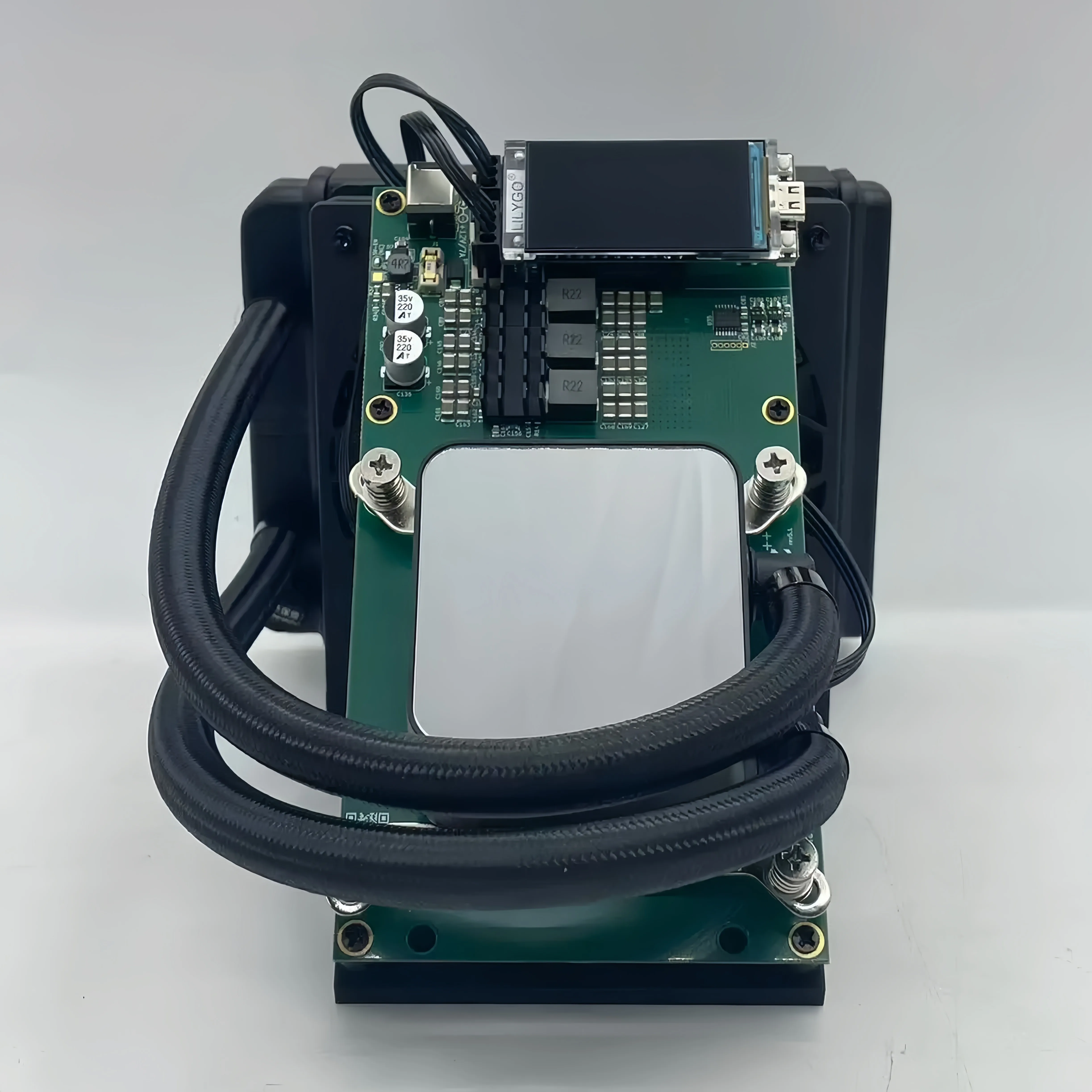 NerdQaxe++ 4.8TH/s Bitcoin Miner refrigerado a ar 4 unidades BM1370 |   2.4G WiFi Mineração Solo Eficiente SHA-256 ASIC