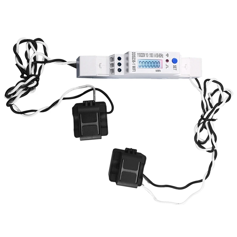 Hot-4X 2 Phase 3 Drähte 110V 110V 100a Din Rail 18mm Tuya Wifi Smart Energie zähler Strom verbrauch Monitor kWh Meter