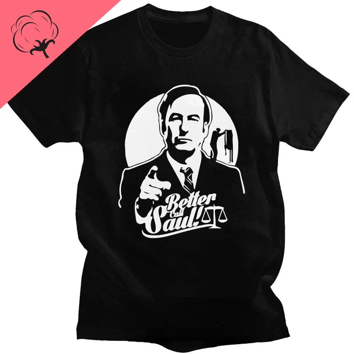 Stylish Better Call Saul Tee Tops Men's Short Sleeved Goodman Drama Legal TV Show T Shirts Fitted  Tshirt Clothing for men