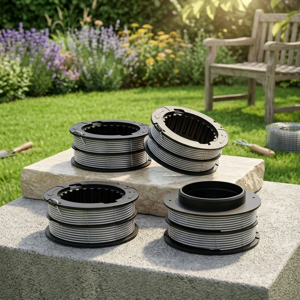 4 Pack Replacement Trimmer Line Spool For Compatible KST130X Model 130X-06 Lawn String Trimmer Spool Line Replacement