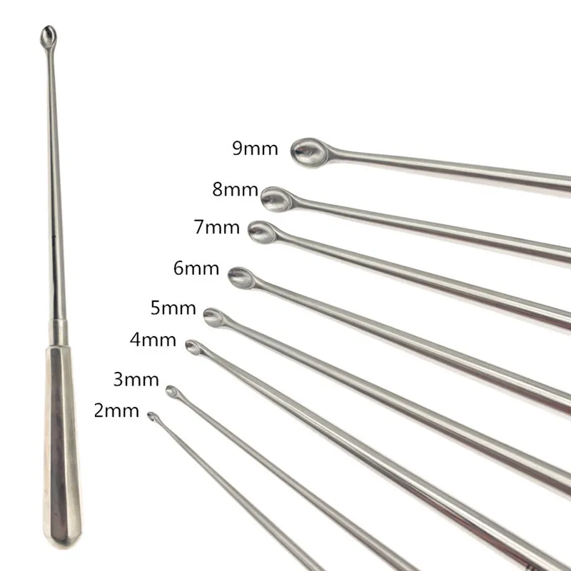 Ortopedyczne kości Curette ze stali nierdzewnej kości łyżka 26cm długości ortopedyczne instrumenty chirurgiczne weterynaryjne