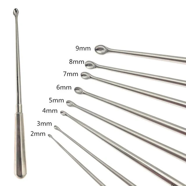 Ortopedyczne kości Curette ze stali nierdzewnej kości łyżka 26cm długości ortopedyczne instrumenty chirurgiczne weterynaryjne