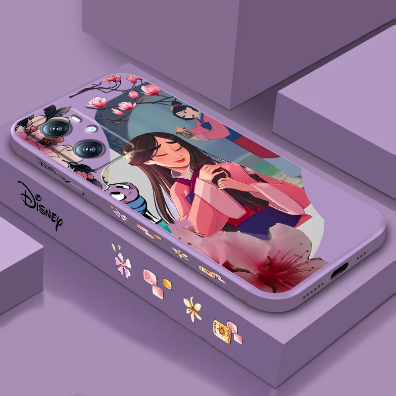 

Disney Mulan Beautiful Brave Liquid Left Rope For OPPO Find X6 X5 X3 A98 A96 A94 A93 A77 A76 A74 A72 A57 A53 A16 5G Funda