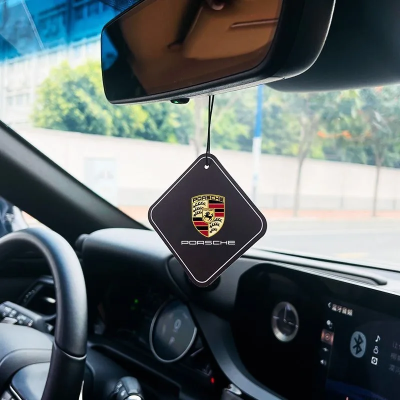 Car Fragrance Decorative Pendant Perfume Ornament For Porsche Panamera Cayenne Taycan 911 718 Macan Carrera-GT 928 944 Accessory