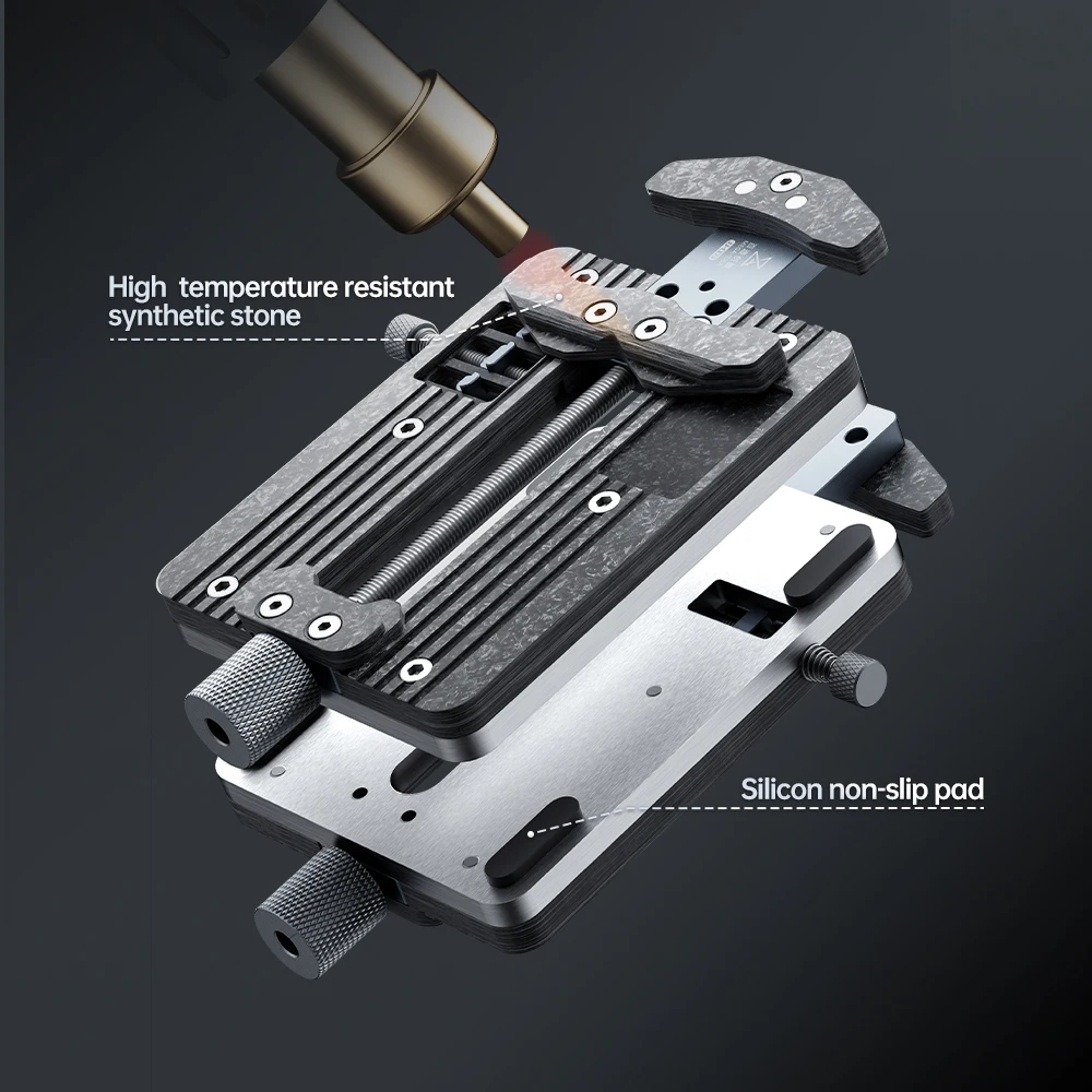 QIANLI Mega-idea JJ-003 Ultra-thin Fixture with Adjustable Clamp Range High Temperature Resistance Phone Mainboard Chip Repair