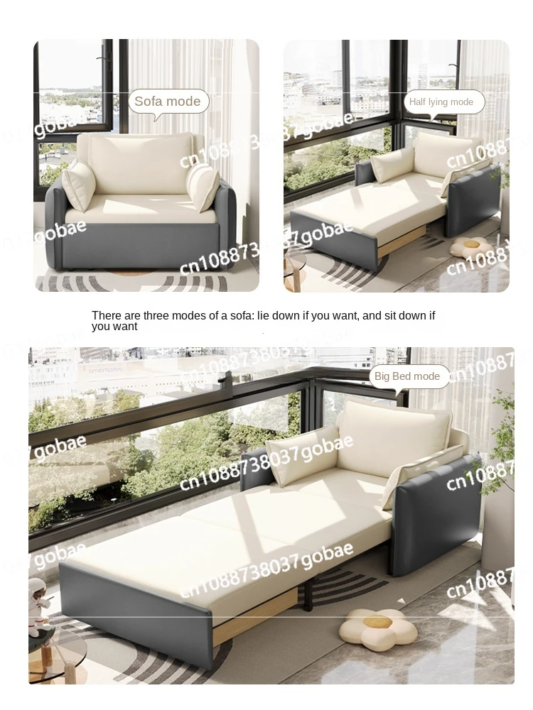 One-Meter Two-Meter Sofa Bed Single Dual-Use Foldable 2023 New Small Apartment Balcony 1-Meter Cat Scratch Cloth Retractable