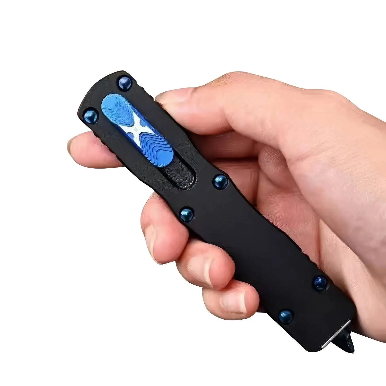 

MT Black Dirac Damascus Blade T6 Aluminum Alloy Camping EDC Tool