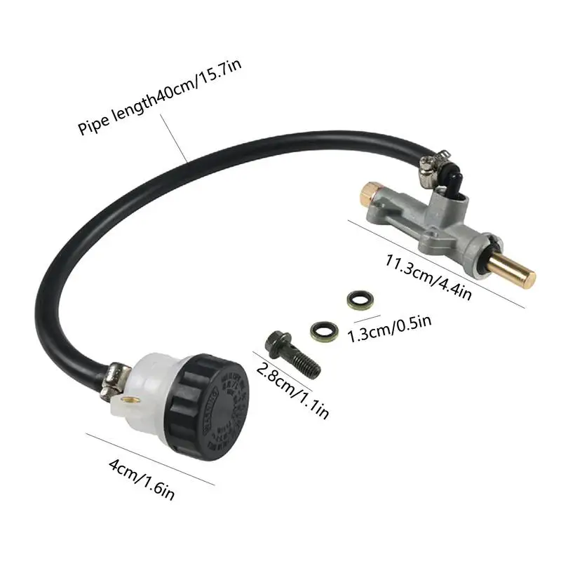 Motorcycle Clutch Rear Pump Metal Cylinder Pump Brake Cylinder Lever Wear-Resistant Motorcycle Hydraulic Pressure Brake Rear