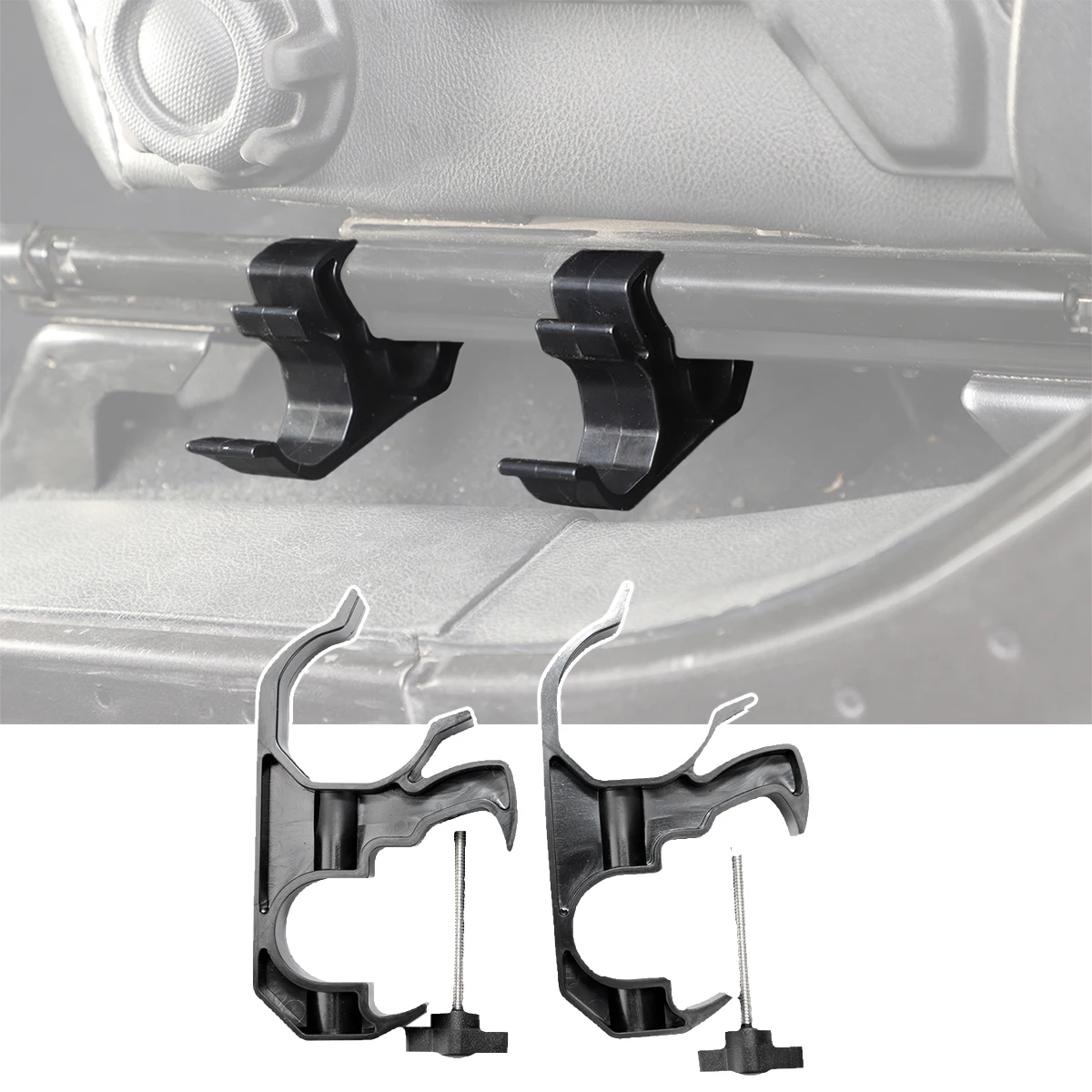 Car Under Seat Flashlight Holder Mount Bracket for Jeep Wrangler JL Gladiator JT 2018-2025 Interior Accessories