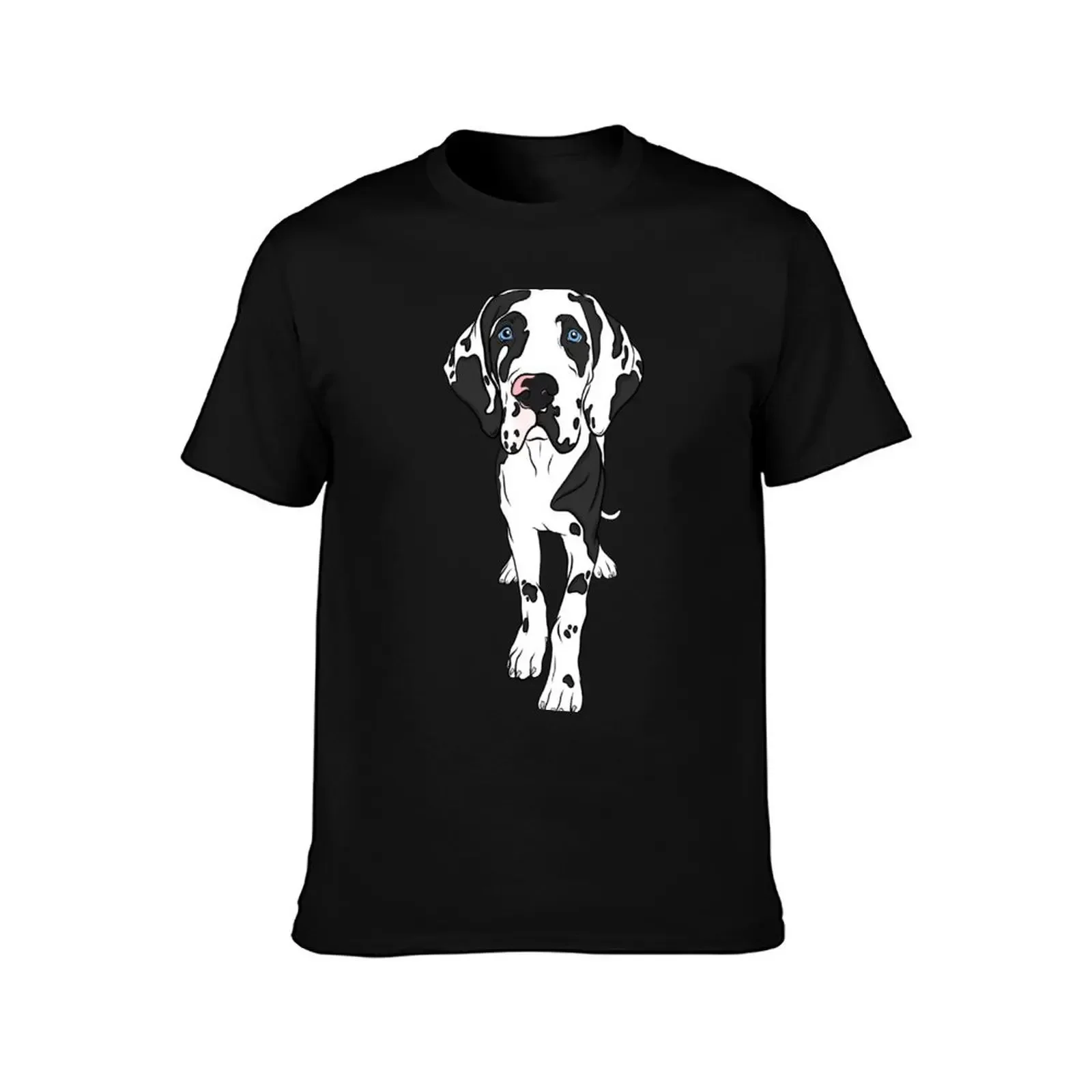 Harlequin Great Dane T-Shirt tees cute clothes Men's clothing