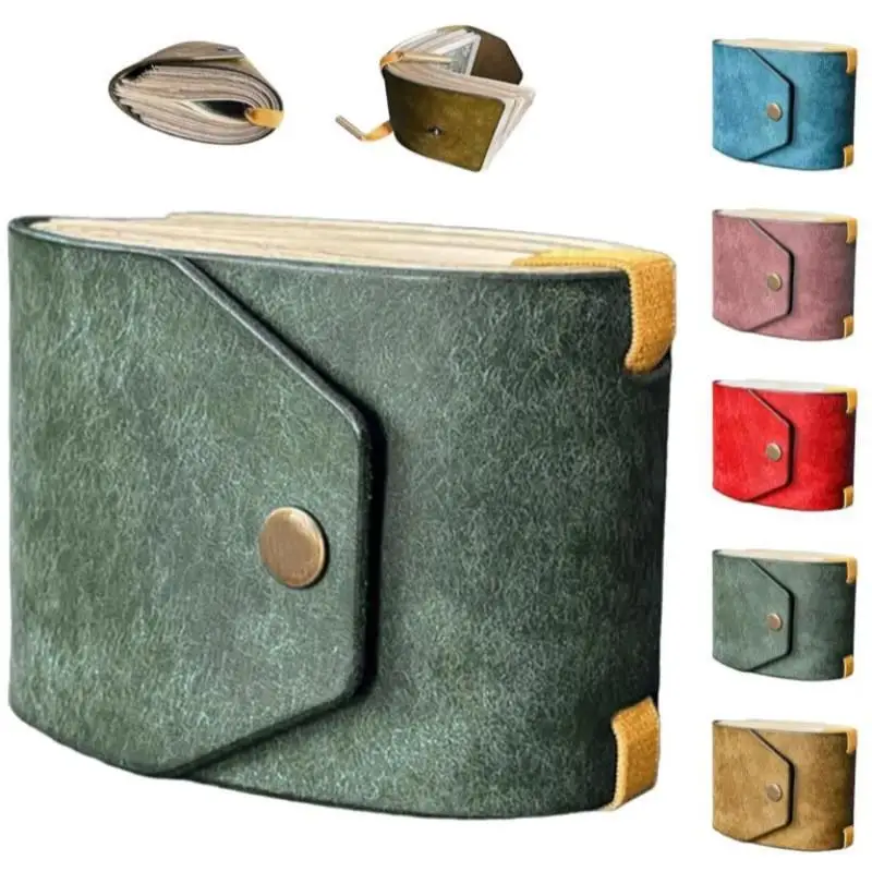Leather Wallet Storage Bag RFID Anti-Theft Retro Design Pocket Wallet for Women Outdoor Short Trips