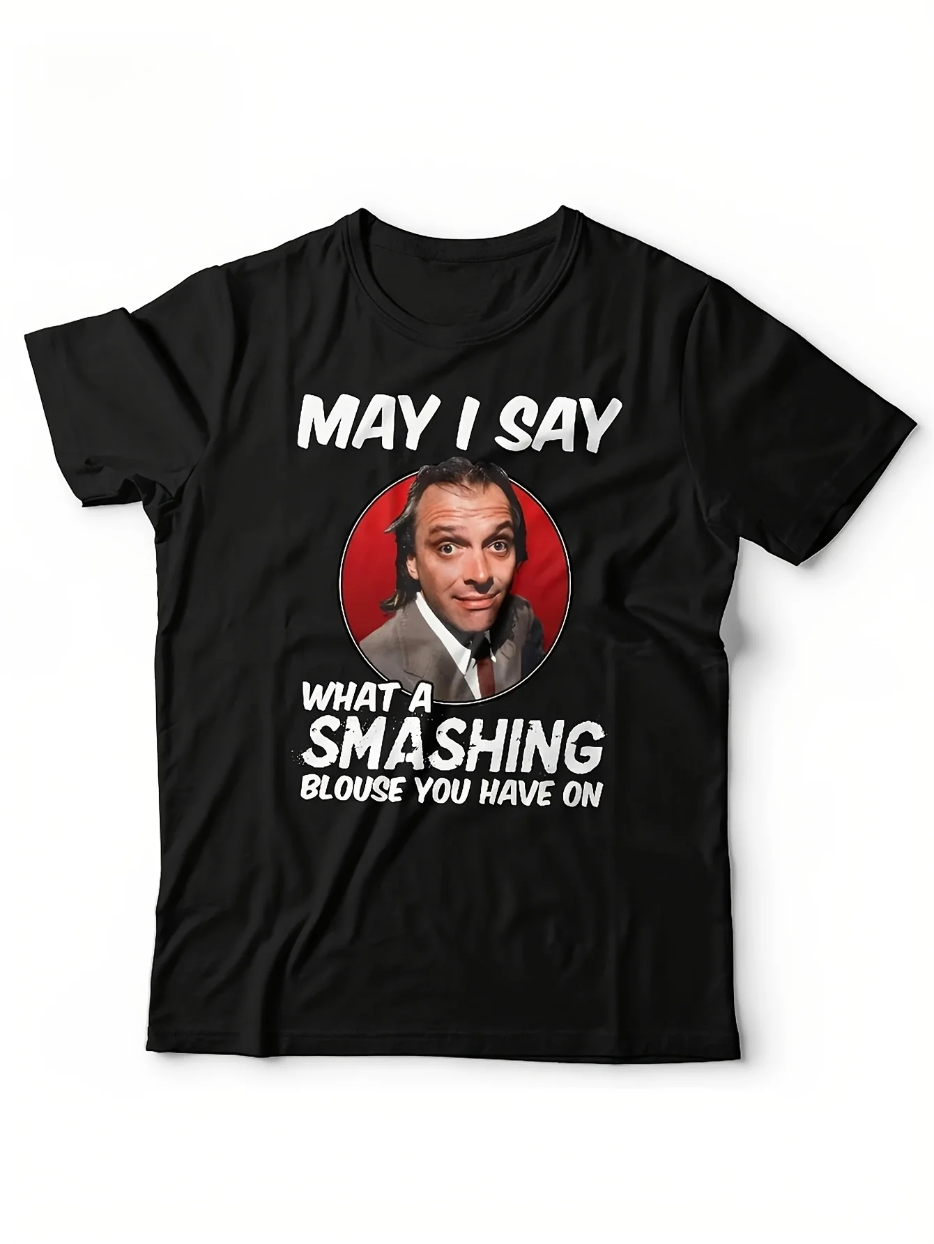 Vintage 80S British Comedy T-Shirt for Men and Women Black Showcasing Rik Mayall and Ade Edmondson From The Young Ones Unisex