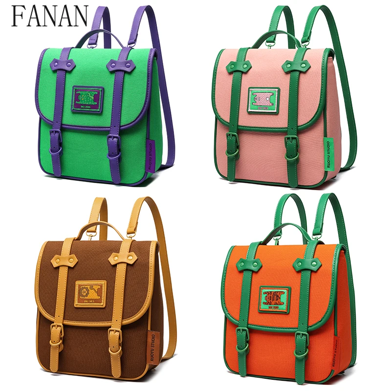 Original Design Casual Backpacks for Girls Sweet and Cute Commuter Canvas Backpack Fashion Women's Bags