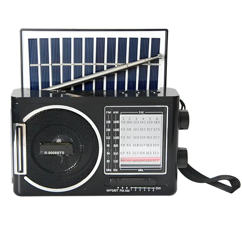 

Динамик A99E-AM/FM, интерфейс USB/TF, классическое солнечное радио 9008BTS для активного отдыха на природе