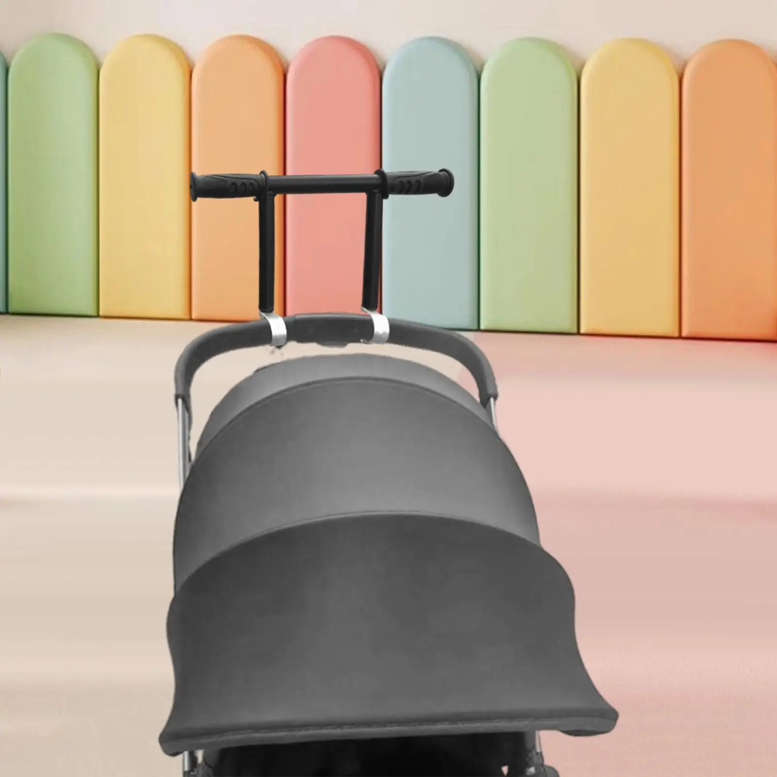 موسع مقبض عربة الأطفال، عملي ممتاز، عالمي، مقبض دفع، متانة، عربة في الراحة، شريط تمديد مقبض التربة