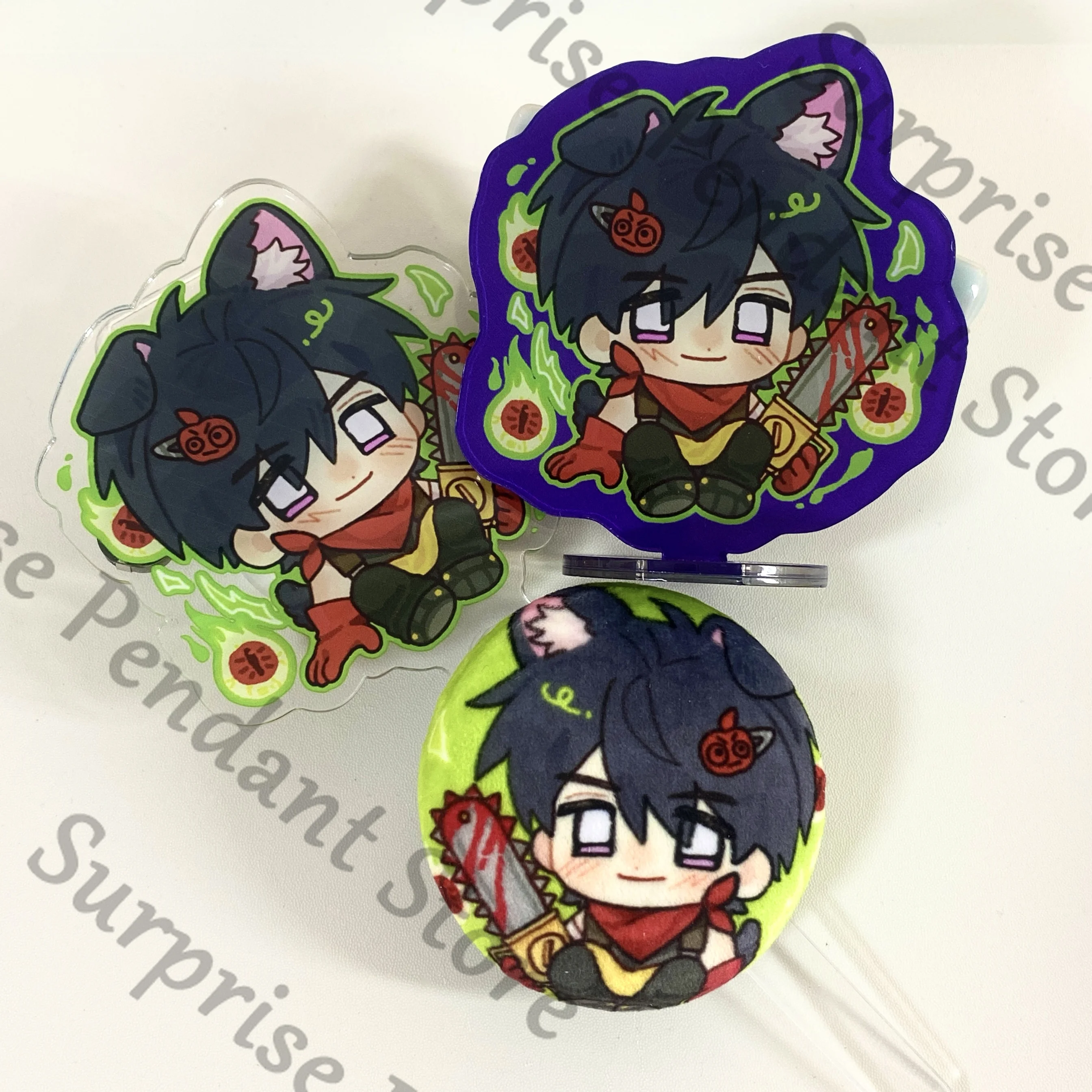 Anime Love and Deepspace Zayne Caleb Xavier Sylus Rafayel Cosplay acrílico soporte figura insignia punzón palo colgante Fans regalo