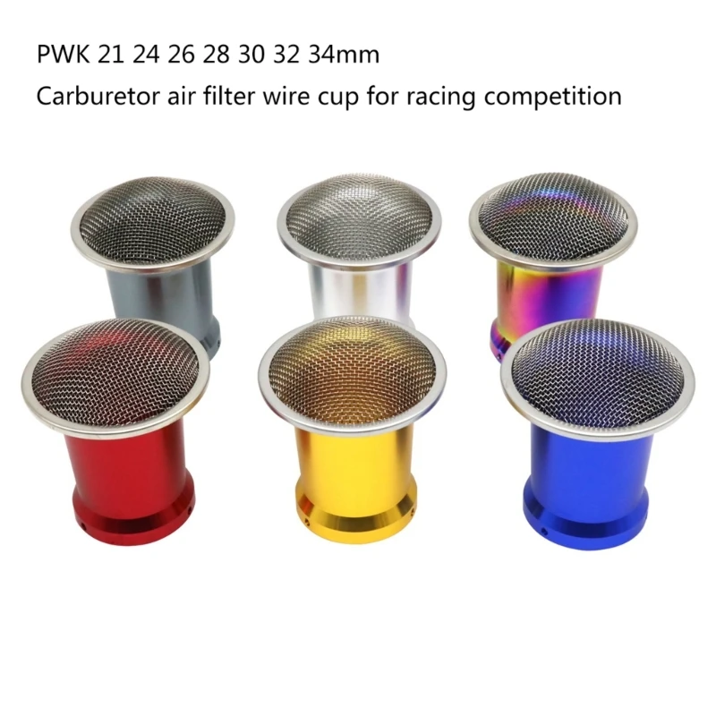 Carburetor Motorcycles Air Filter Wind Horn Cup Trumpet For PWK21 24 26 28 34mm