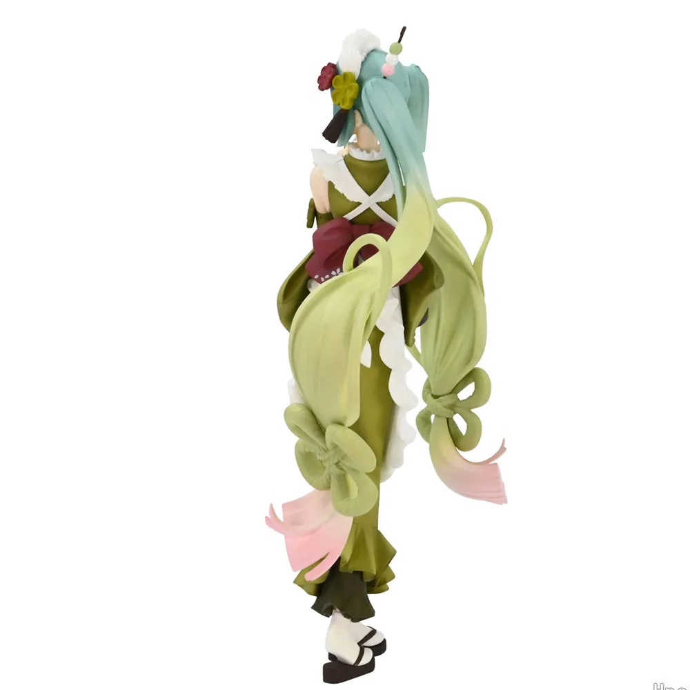 23CM Hatsune Miku Figurka Anime Parfil Future Matcha Ice Cream Śliczny Urok Nieograniczona Zielona Model Zabawka Prezent Kolekcja Ozdoby PVC