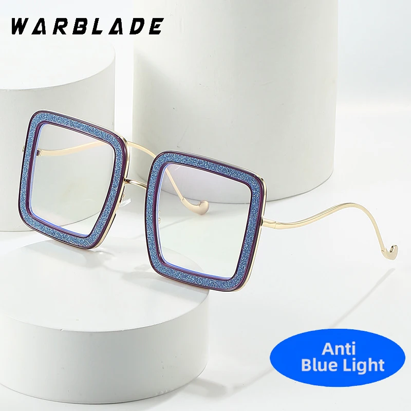 

Classic Oversized Square Computer Glasses Frame Women Men Anti Blue Light Eyewear Blocking Glasses Optical Spectacle Eyeglasses