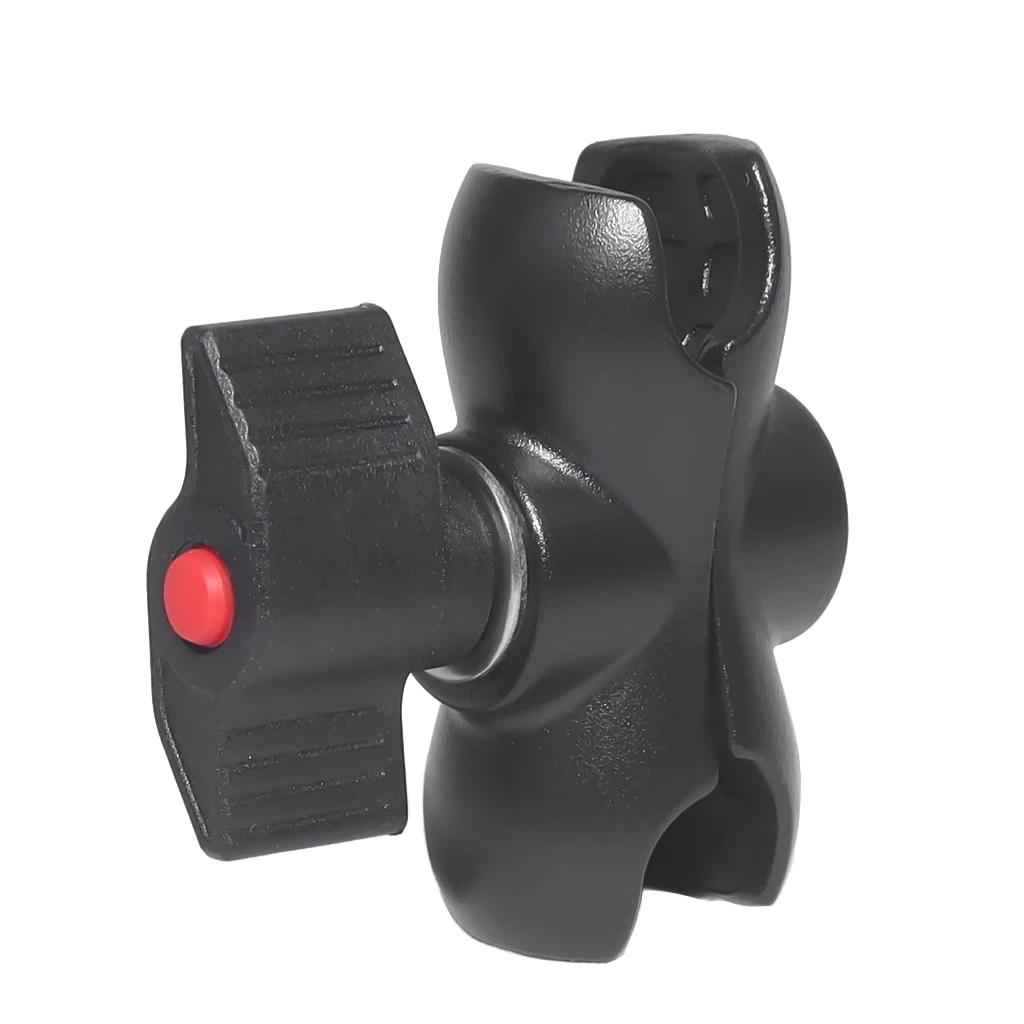 Braccio a doppia presa in lega di alluminio per morsetto di montaggio con supporto per testa a sfera da 25mm/1 pollice per braccio di prolunga per videocamera per bicicletta RAM