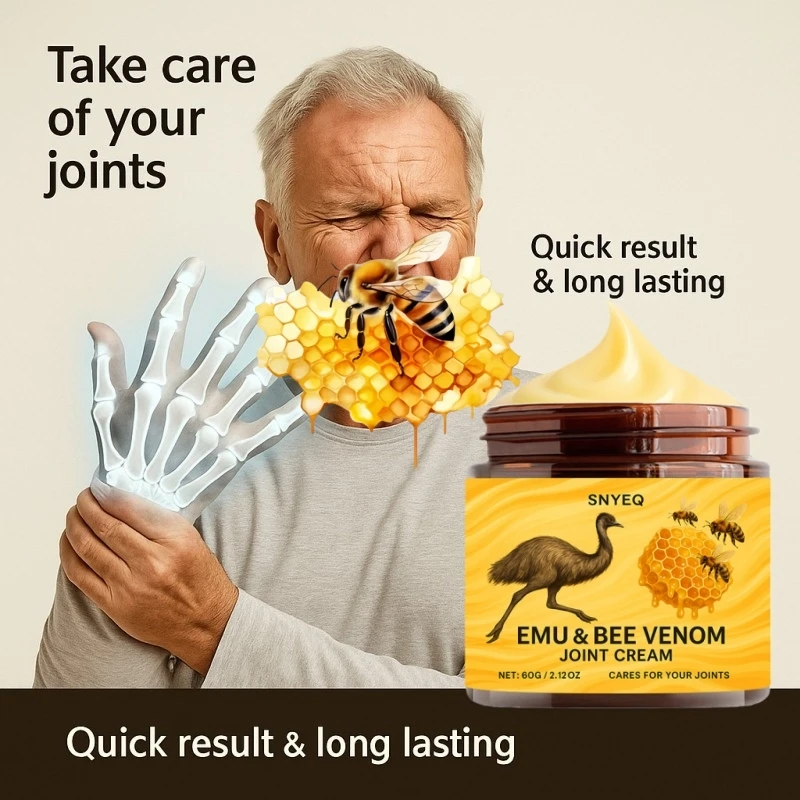 

1 шт. усовершенствованная мазь для суставов рук Emu-Bee Venom Care помогает поддерживать движению суставов. Состав