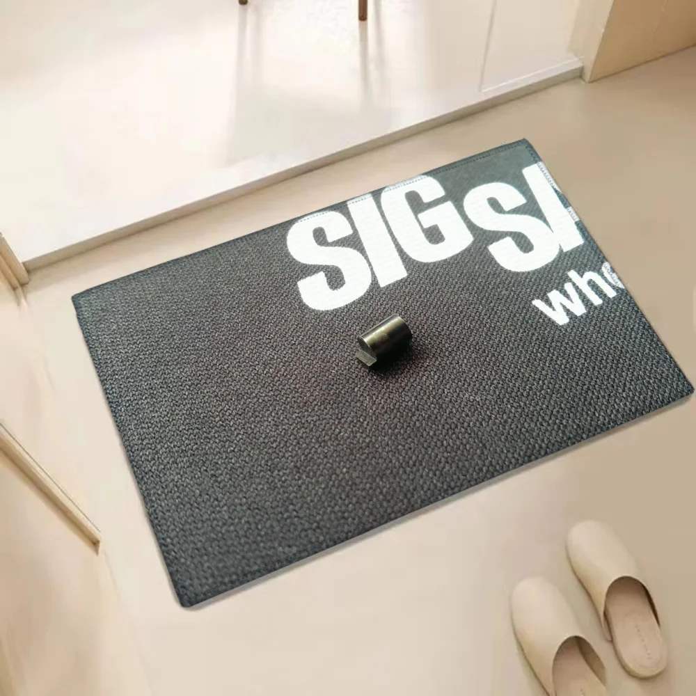 SIG SAUER Non-slip Mat Front Door Mat Choice Home Floor Mats Rugs Doormat Entrance Door Carpet Foot Kitchen Bathroom Bath Room