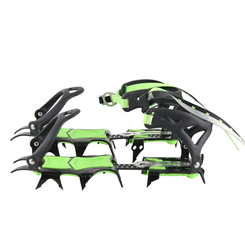 

Tooth mountaineering large tooth manganese steel crampons snow non-slip shoe cover free storage bag
