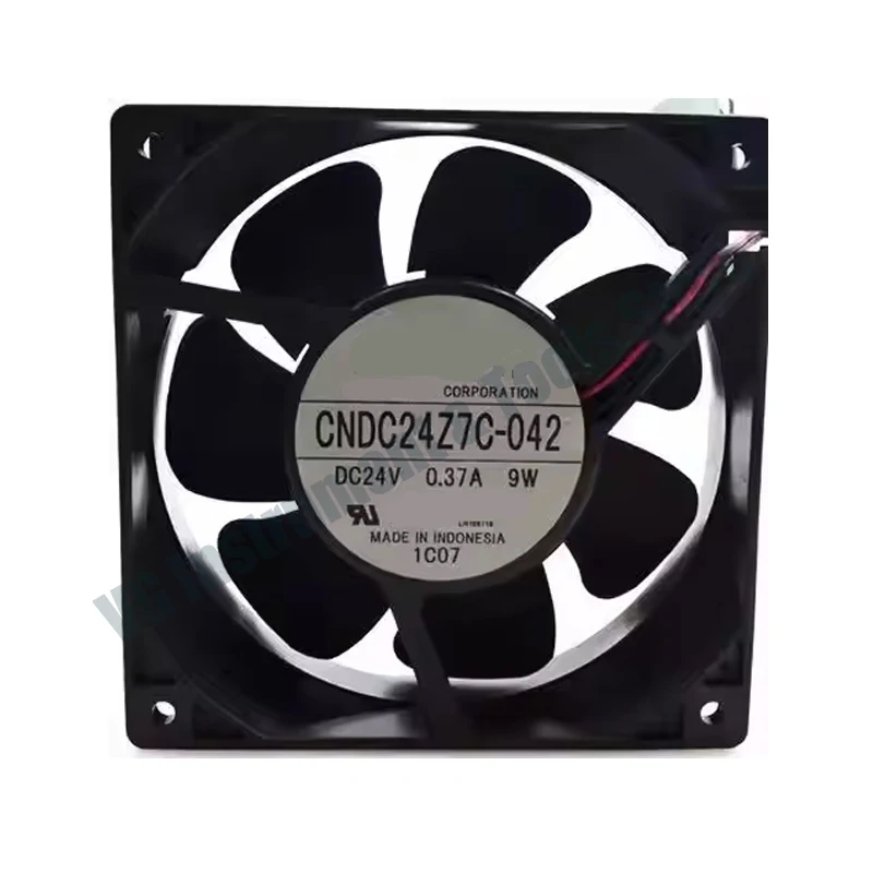 For SERVO CNDC24Z7C-042 120x120x38mm 24V 0.37A 9W 2-Wire Industrial Inverter Cooling Fan