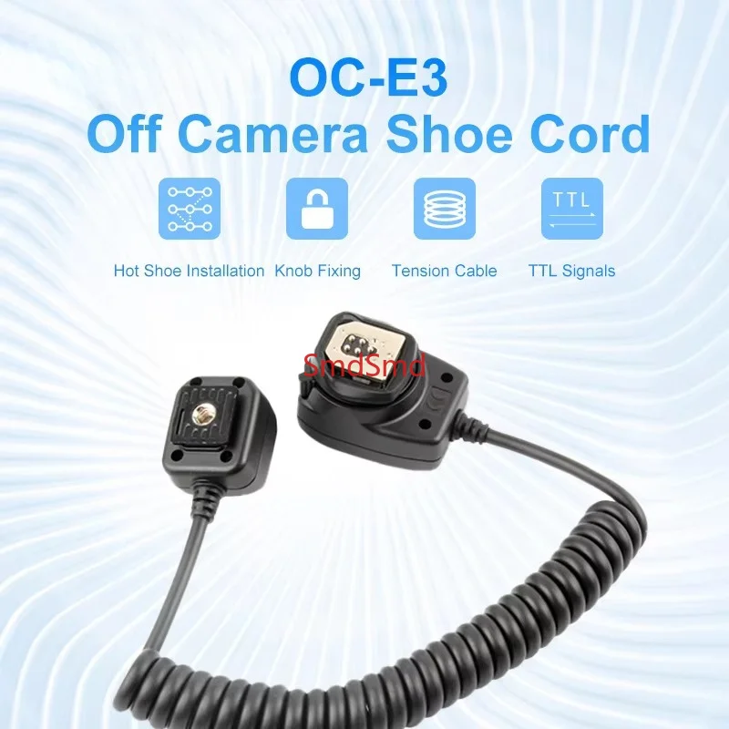 OC-E3 Off Camera Flash Cable Hot Shoe Cord Sync Remote Focus Cablefor Canon 580EX Flashlight