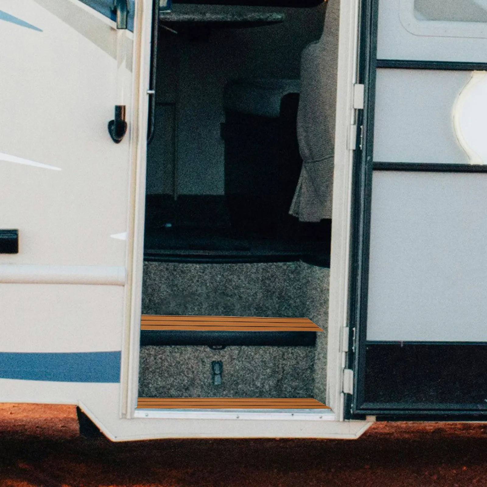 

Противоскользящий коврик для ступеней автодома, сверхпрочные накладки на ступени, нескользящая поверхность, легко чистится, покрытие для ступеней автодома, для кемперов