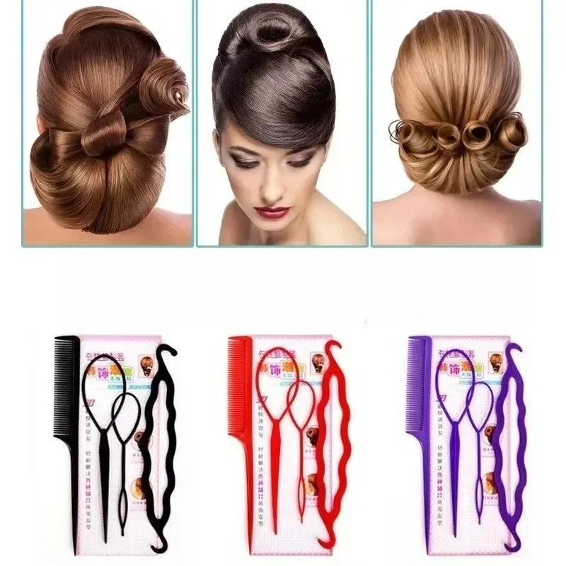 4/8/12pcs Magic Hair Styling Tools Set DIY Hair Braiding Braider Accessories Hairpin Twist Bun Barrettes  Clips for Hairdressin