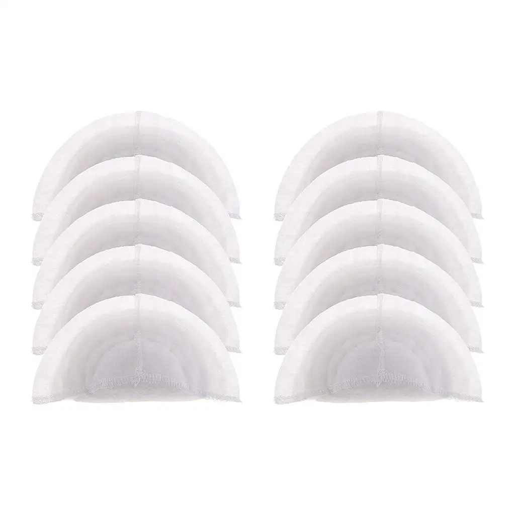 5 Pairs Cotton Shoulder Pads Shoulder Insert for Coat Suit Sewing White