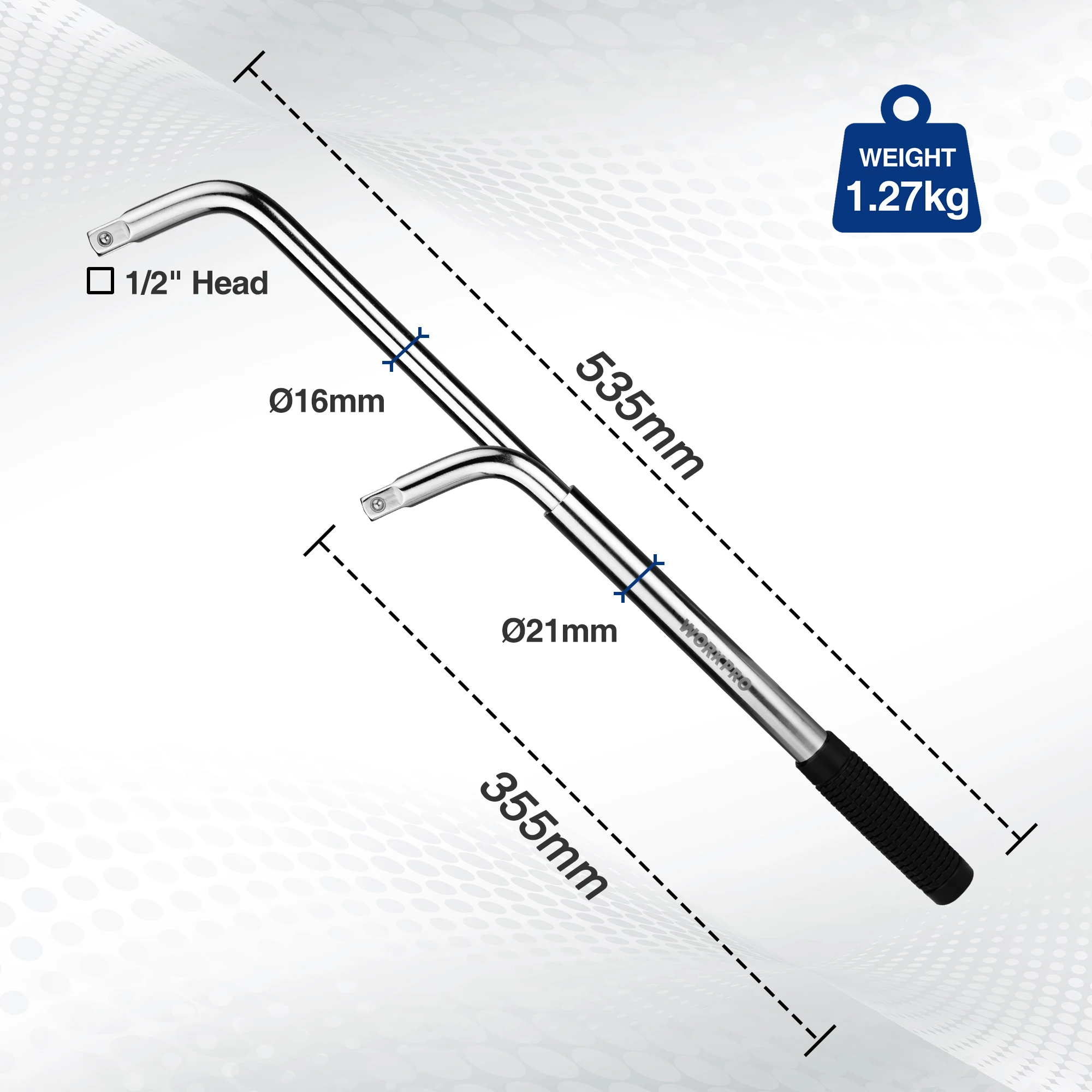 WORKPRO Telescoping Wrench Car Repair Tool Kits Auto Spanner Lug for Car Wrench with Socket set