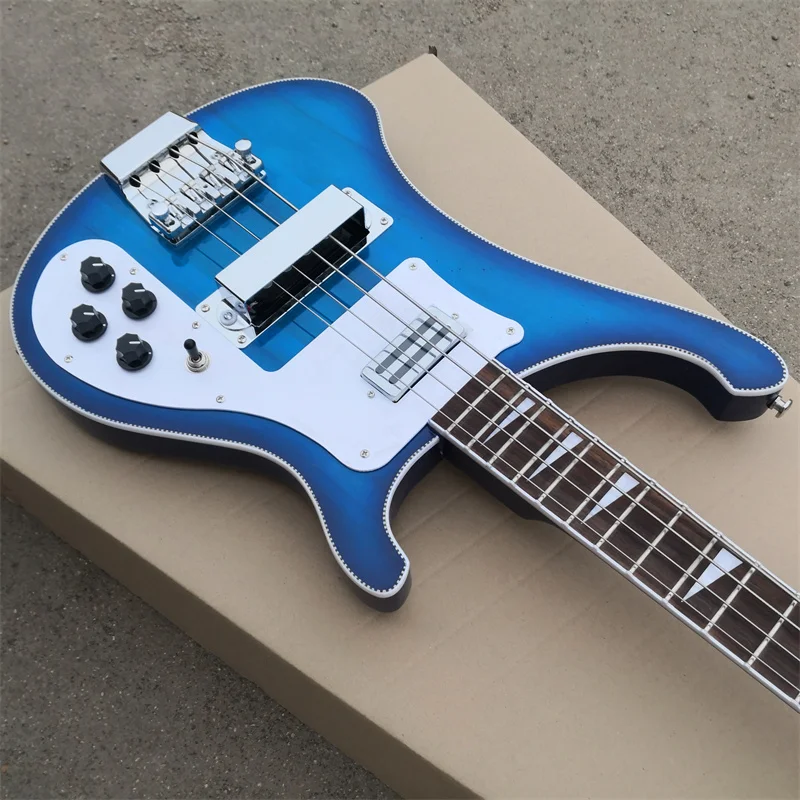 Customizable Irregular 4-String Electric Bass Guitar in Your Favorite Color - Free Shipping