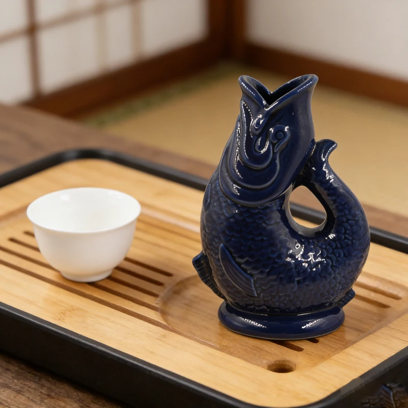 

Креативная керамическая кружка для коктейлей в гавайском стиле Тики, кружка для вина в форме рыбы, подарок на Хэллоуин, персонализированные керамические украшения и аксессуары