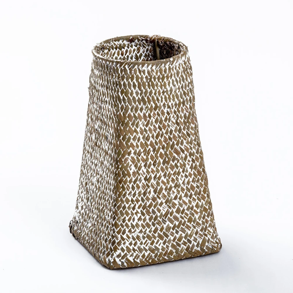 

Woven Flower Pot Hand-woven Vase Storage Basket Light Home Organizer Desktop Bamboo
