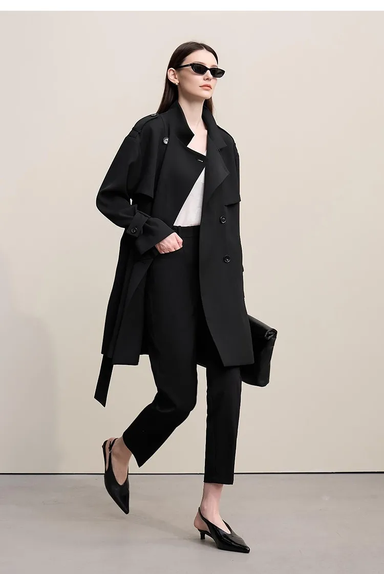 Amii Women Pants 2026 Autumn New Commuter Basic Style Tapered Pants Casual Women's Solid Versatile Ankle-Length Pants 12641091