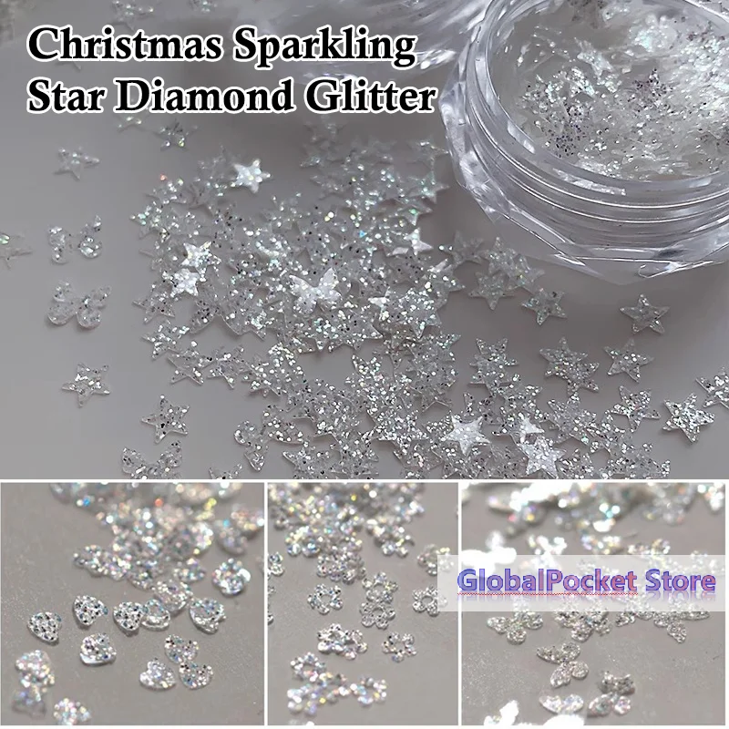 Nail Art Super Glitter Sequins Holographic Lights Fantasy Nail Art Sequins For Girls DIY Glamour Nail Art Tools Manicure Decor