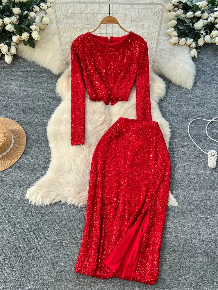 

Ele ort Sve круглая длинная юбка с высокой талией Ne, женский модный комплект, осенне-зимняя повседневная рабочая одежда