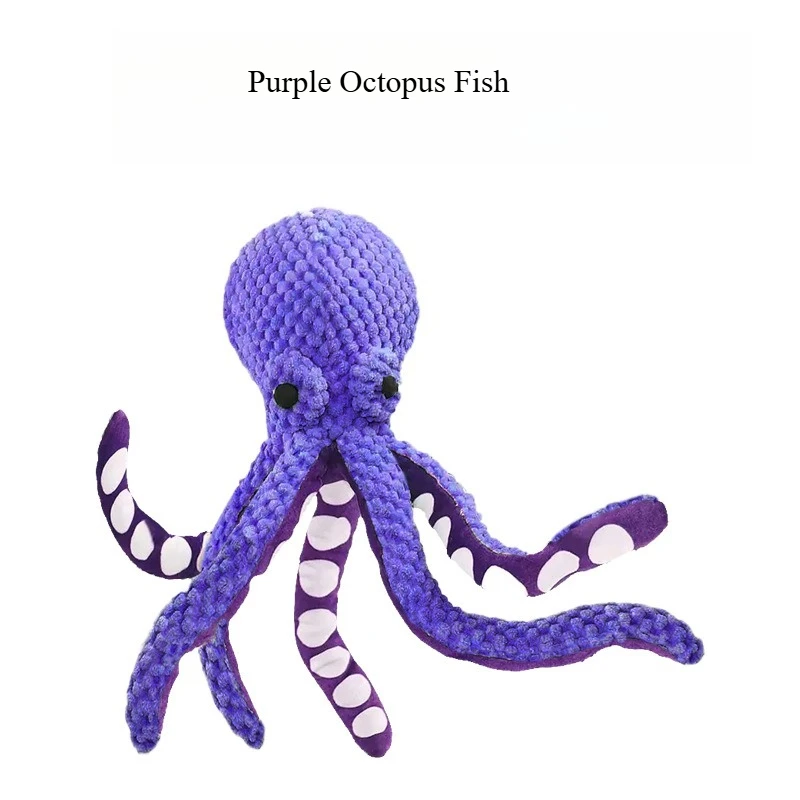 

Dog pet plush octopus toy interactive sound anti-demolition home large and small dog boredom companion toy