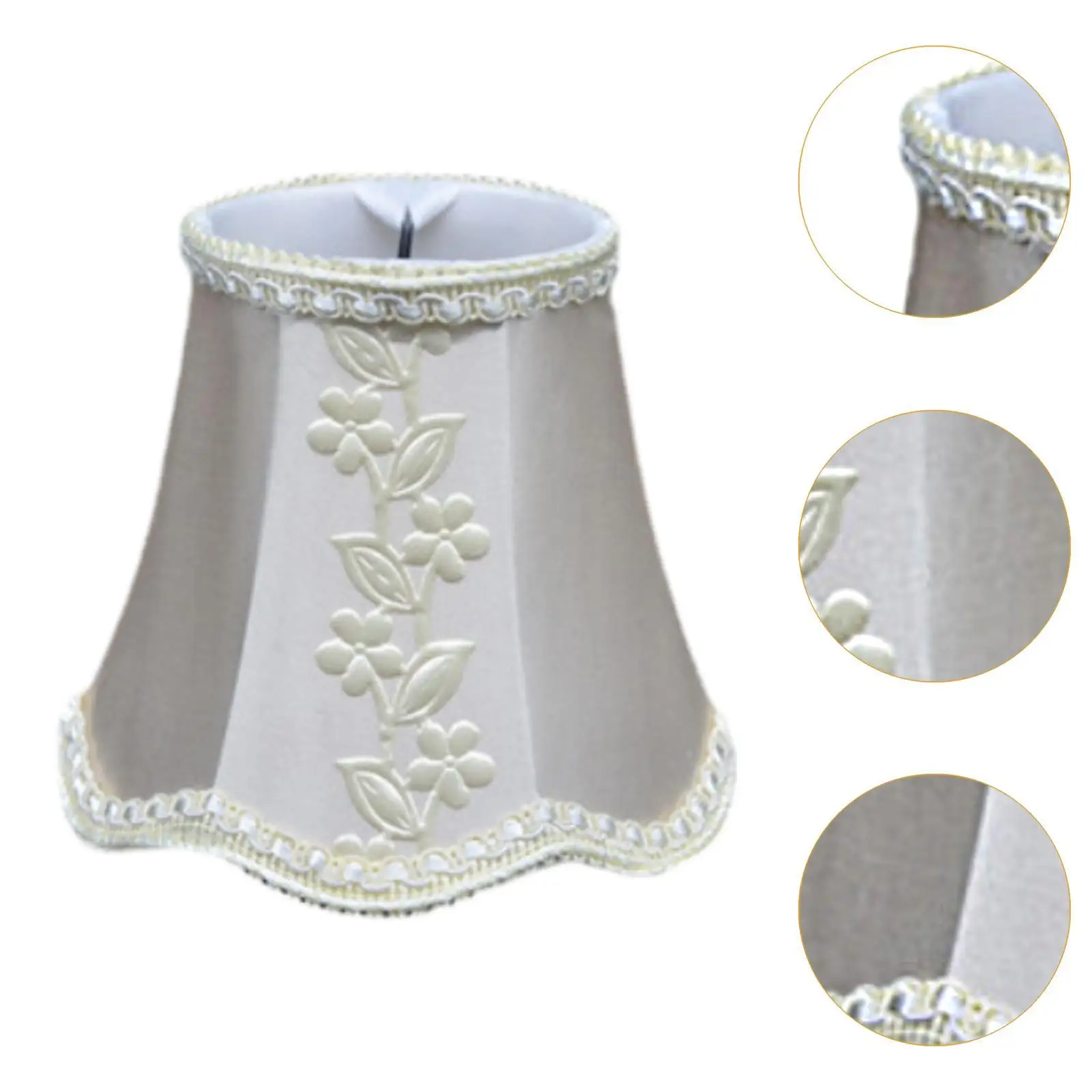 Cloth Fabric Chandelier Lamp Shade for Candle Bulbs Lighting Droplight Cover