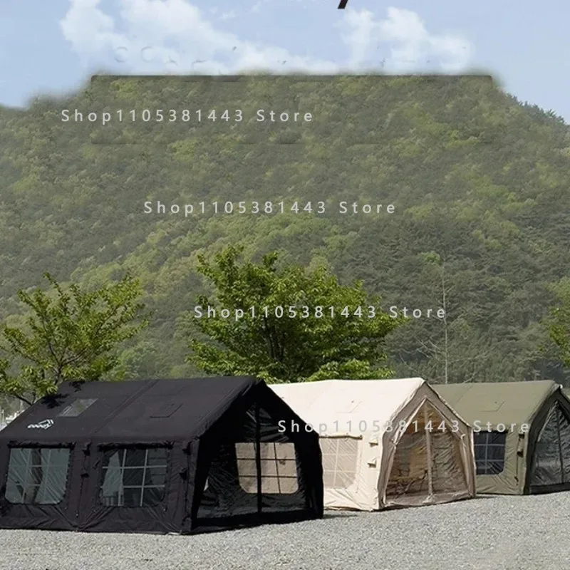 

Portable Out-door Camping Inflatable Tent Green 13.6 Out-door Fr-ee Studio Roof Roof Rain Camping
