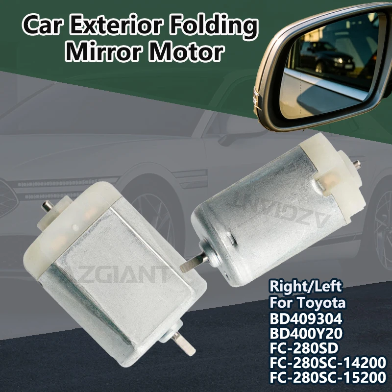 

Car Fold Mirror 12V Motor For Toyota Sequoia 2001-2007/Tundra Previa XR30 XR40 2000-2006/Alphard Vellfire MK1 90 2002-2007/2008