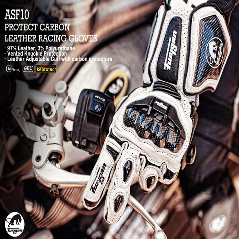 ถุงมือขี่รถจักรยานยนต์ ถุงมือรถจักรยานยนต์แบบยาว อบอุ่นและกันลม อุปกรณ์ป้องกันกีฬาออฟโรดขี่กลางแจ้ง