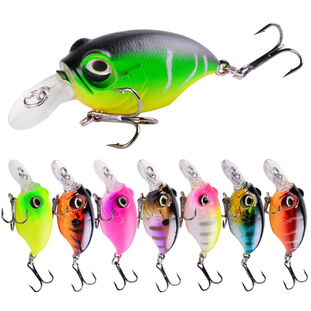 1Pc New Japanese Design Hard Fishing Lure 58mm 8.4g Mini Crank Lures For Pike Perch Bass Floating Crankbait Pesca Fishing Tackle