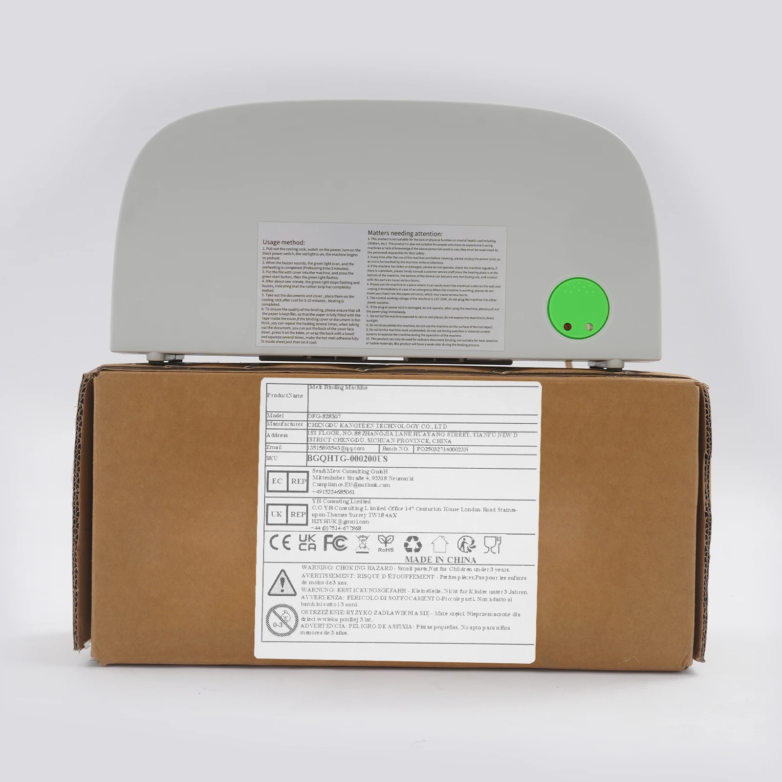 Электрическая мини-машина для термопереплета формата А4. Машина для переплета книг.