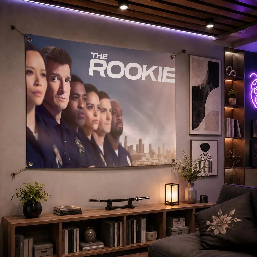 Trending TV Series The Rookie Flags Indoor Outdoor Wall Banner Party Decor Large Hanging Wall Backdrop