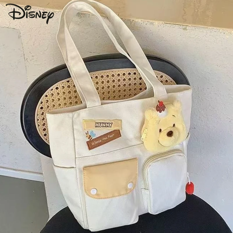 

Disney Winnie The Pooh New Women's Handbag Luxury Brand Original Women's Shoulder Bag Large Capacity Tote Bag High Quality