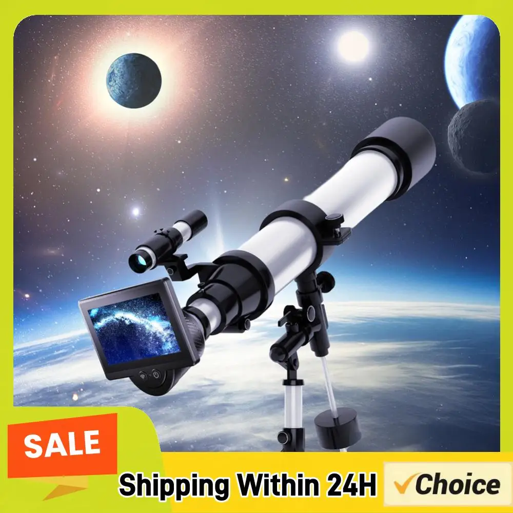 

WiFi Telescope Camera Eyepiece 1080P Digital Eyepiece with 4.3 Inch IPS Screen for Astronomical Telescope Accessories