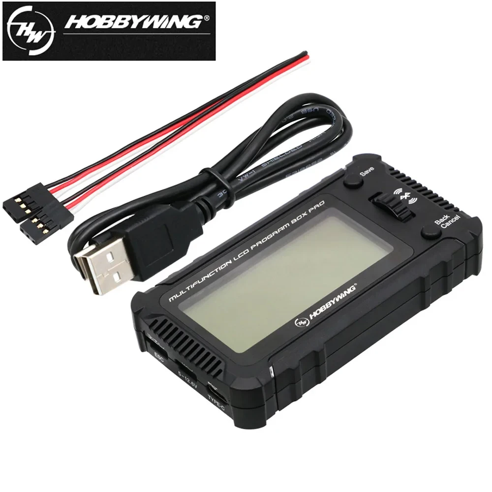 Hobbywing Multifunction LCD Program Box Pro OTA Parameter/ Firmware Update 1-8S Battery For PLATINUM XERUN EZRUN Seaking Pro ESC